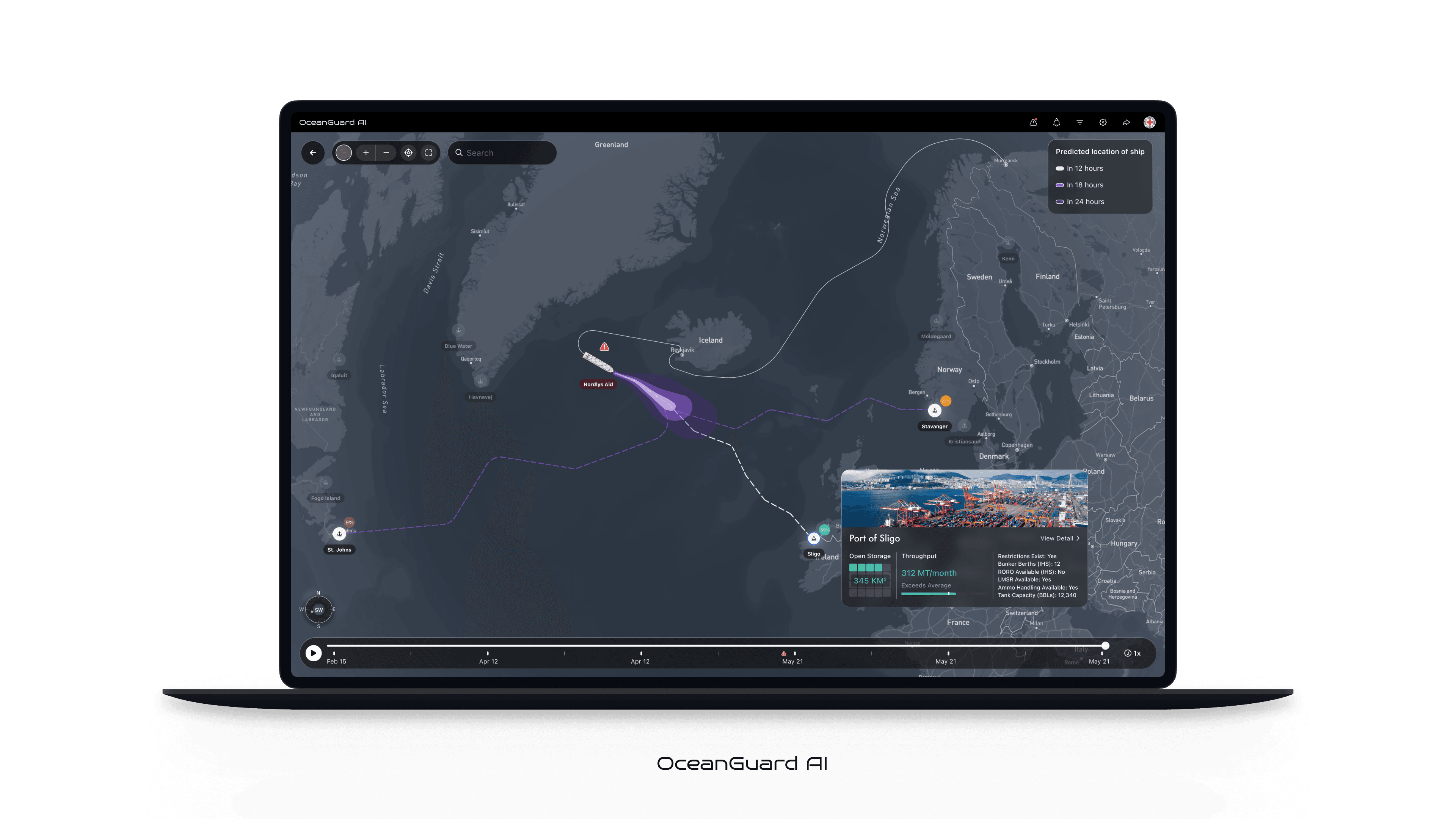 OceanGuard movement forecast and port intelligence